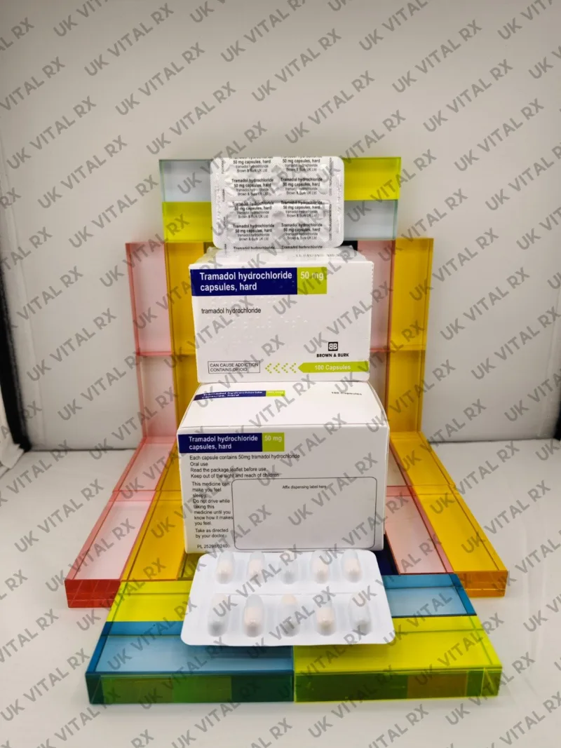 Tramadol Hydrochloride 50mg | Brown & Burk – (100 Tablets)  -  United Pharms