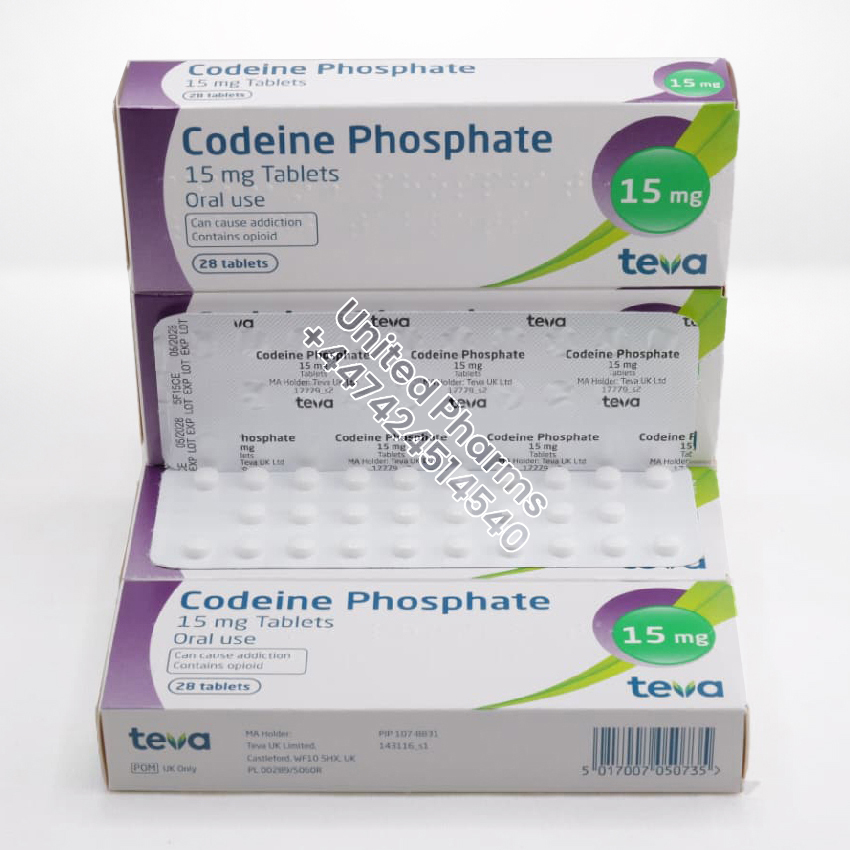 Codeine Phosphate 15mg | Teva – (28 Tablets) United Pharms 3 Codeine Phosphate 15mg | Teva – (28 Tablets) - United Pharms 3