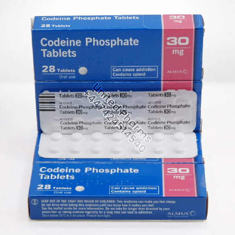 Codeine Phosphate 30mg | Almus – (28 Tablets)  -  United Pharms