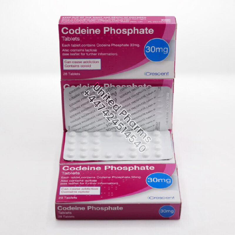 Codeine Phosphate 30mg | Crescent – (28 Tablets)  -  United Pharms