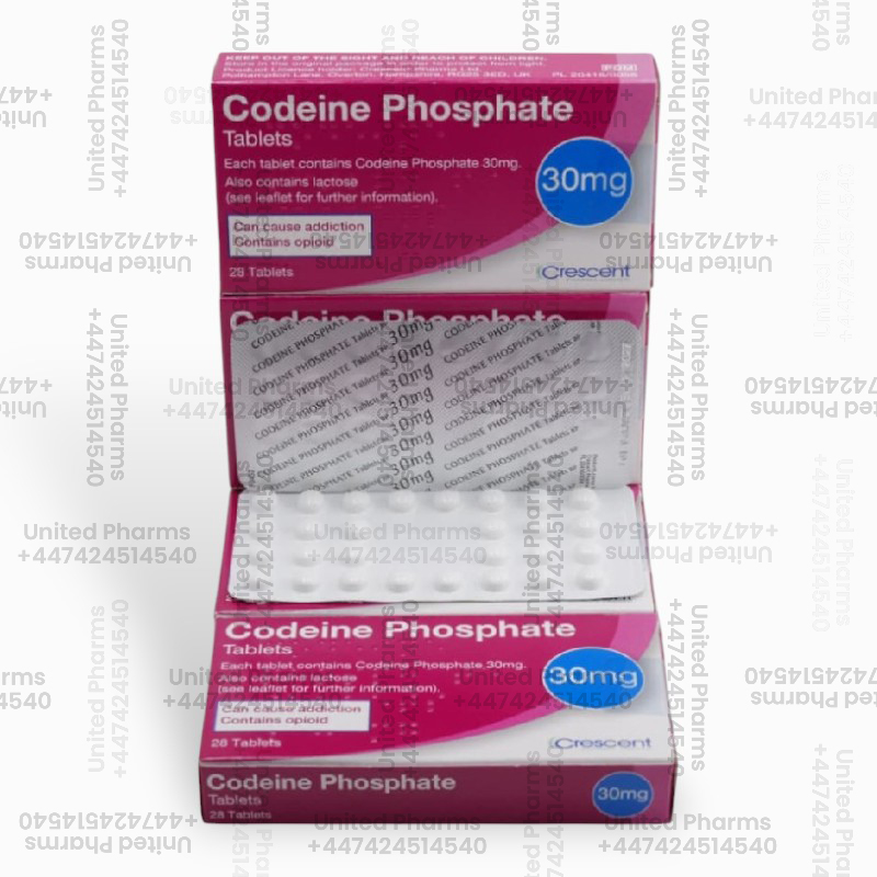 Codeine Phosphate 30mg | Crescent – (28 Tablets)  -  United Pharms