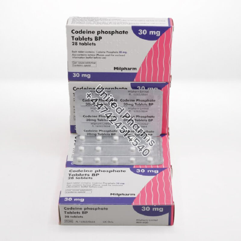 Codeine Phosphate 30mg | Milpharm – (28 Tablets) United Pharms Codeine Phosphate 30mg | Milpharm – (28 Tablets) - United Pharms