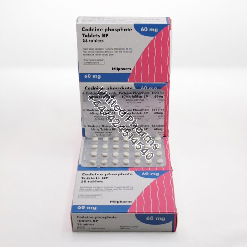 Codeine Phosphate 60mg | Milpharm – (28 Tablets) United Pharms Codeine Phosphate 60mg | Milpharm – (28 Tablets) - United Pharms