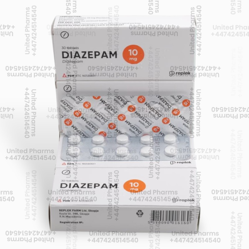 Diazepam 10mg | Replek – (30 Tablets)  -  United Pharms