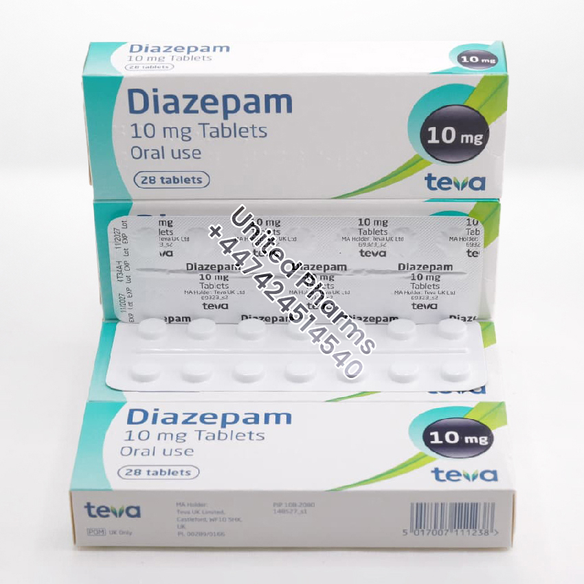 Diazepam 10mg | Teva – (28 Tablets) United Pharms 3 Diazepam 10mg | Teva – (28 Tablets) - United Pharms 3