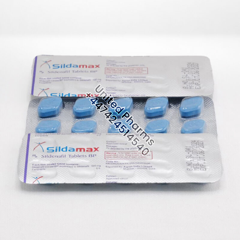 Sildenafil 100mg | Sildamax – (100 Tablets) United Pharms Sildenafil 100mg | Sildamax – (100 Tablets) - United Pharms
