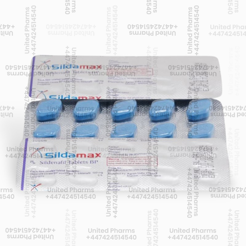 Sildenafil 100mg | Sildamax – (100 Tablets)  -  United Pharms