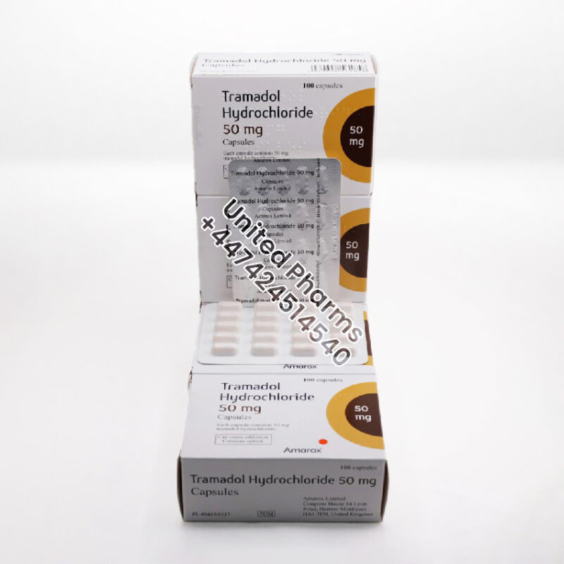 Tramadol Hydrochloride 50mg | Amarox – (100 Capsules)  -  United Pharms