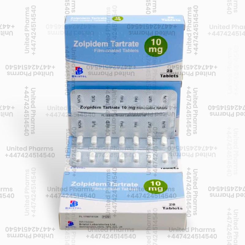 Zolpidem Tartrate 10mg | Bristol – (28 Tablets)  -  United Pharms
