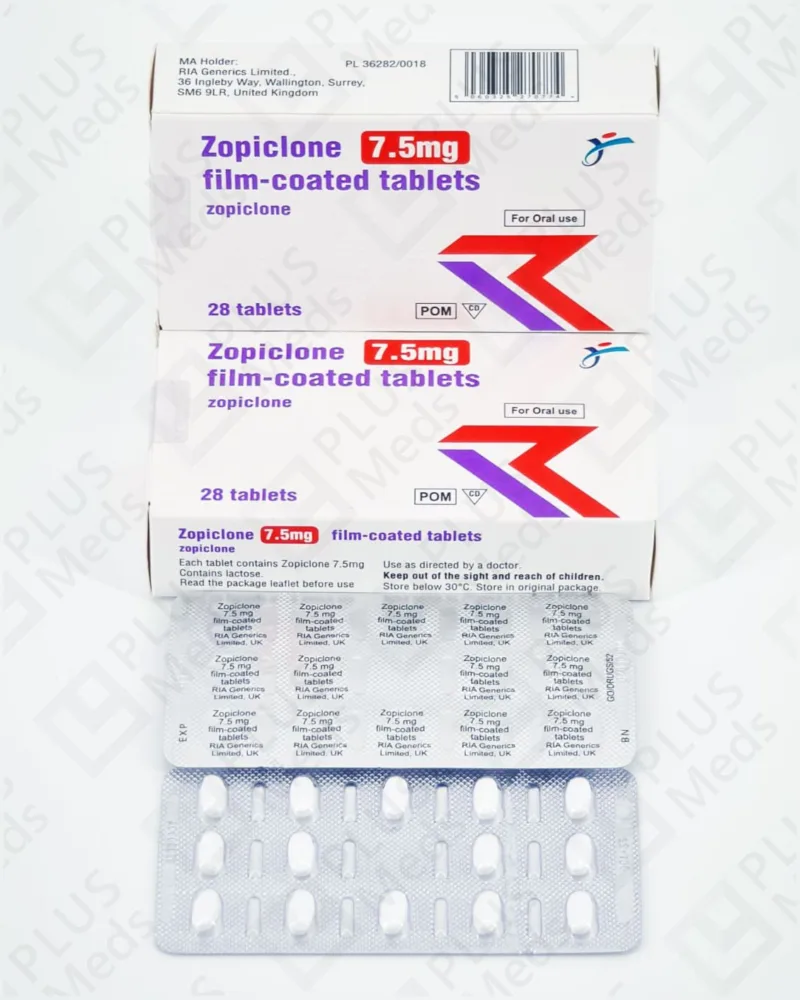 Zopiclone 7.5mg | RIA Generics – (28 Tablets)  -  United Pharms